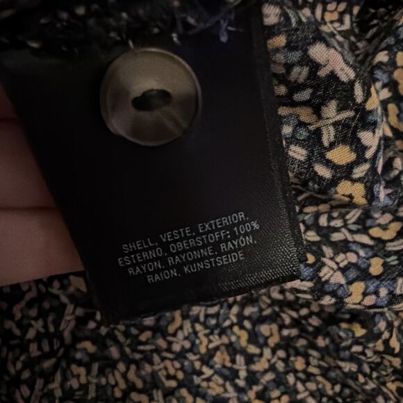 Maeve Anthropooogie 3/4 Sleeve Blouse Size M Print Button Multi Color - Picture 7 of 7